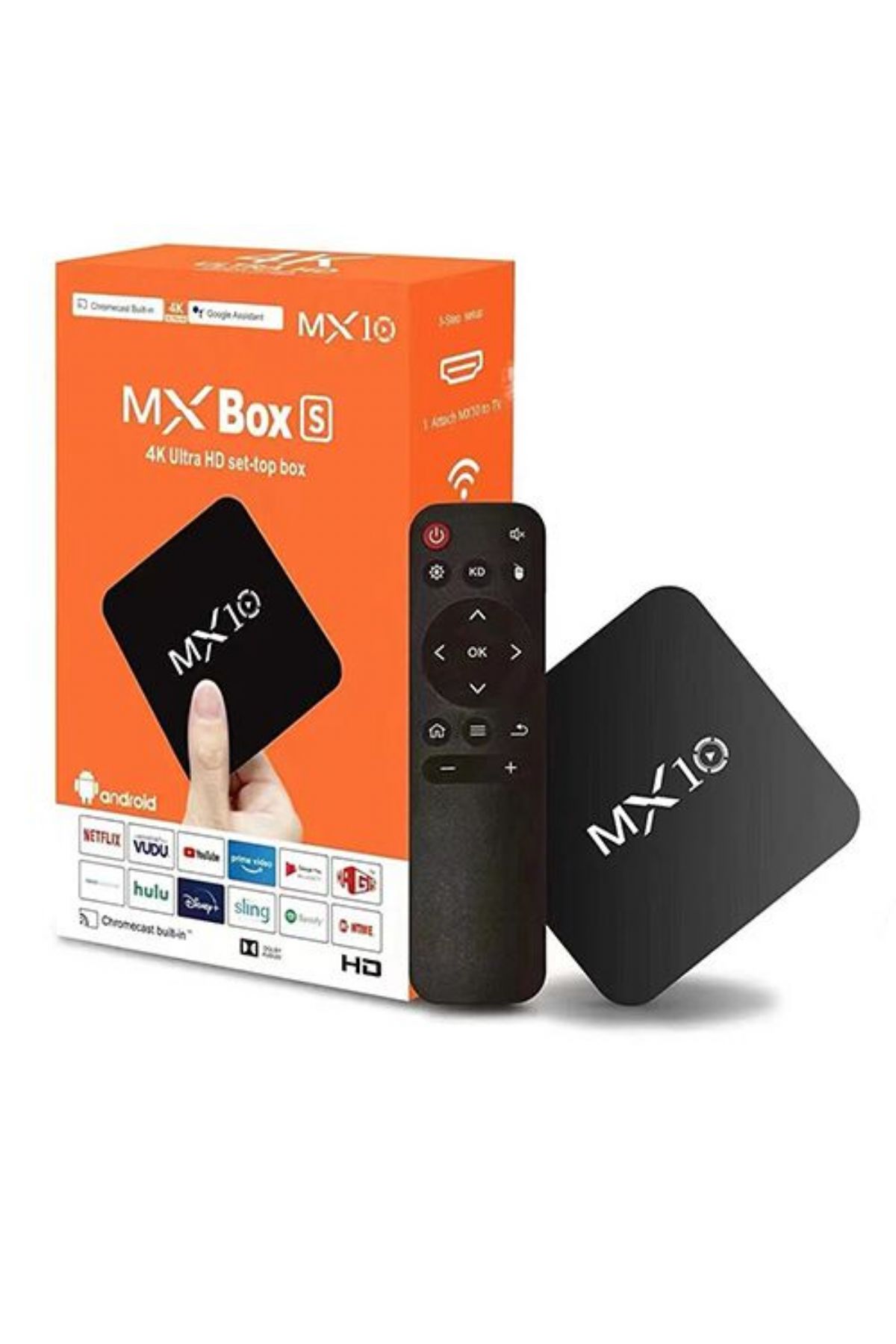 MX10 4K Android TV Box Medya Oynatıcı Android 71 Tv Box Tv Stick